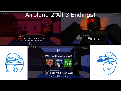 Roblox Airplane 2 All Endings Youtube - roblox airplane 2 all endings robloxvideos