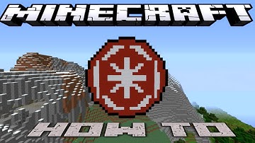 Minecraft ~8 Bit~ HOW TO : Old Republic Logo ~Star Wars~ ( Tutorial ) /W Killerkev