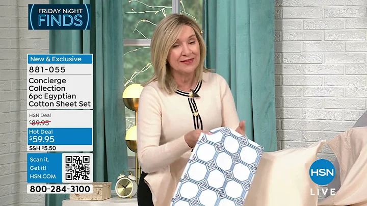 Concierge Collection 6piece Egyptian Cotton Sheet Set