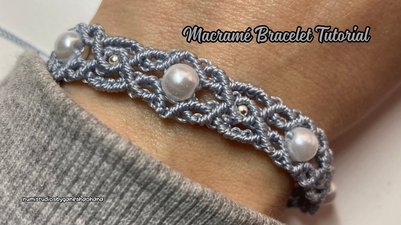MACRAMÉ BRACELET TUTORIAL - YouTube