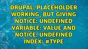 Placeholder working, but giving Notice: Undefined variable: value and Notice: Undefined index:...