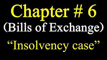 Insolvency case of Bill of exchange|Discount and insolvency in bill of exchange|How to solve BOE