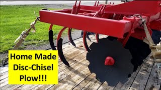 Home Made DiscChisel Plow! Fabrication for quick attach & Daily VLOG!