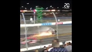 Daytona 500 : Les images de la terrible sortie de piste de Ryan Newman