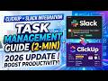 ClickUp Integration in Slack 2026 Task Management Guide 2 Min