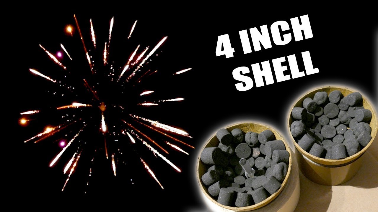 4 inch RESTE rest star Kugelbombe / 100mm homemade firework shell [HD ...