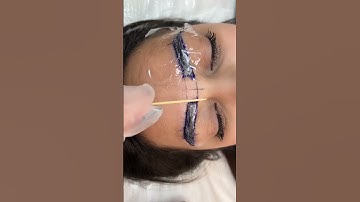 The trick of not erasing the eyebrow design after anesthetic ointment#microblading #eyebrows#design