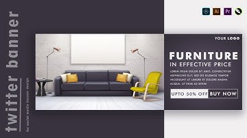 How to make Twitter Cover Banner in Photoshop CC 2020 || Learn Graphic Designing