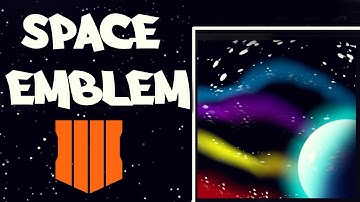 Call Of Duty Black Ops 4 - Space Emblem (Tutorial)