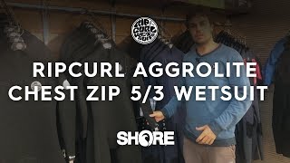 Ripcurl Aggrolite Chest Zip 5/3 2019 Winter Wetsuit Review and Walk Through