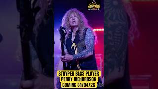STRYPER Bass Player PERRY RICHARDSON Coming To HARPER’S CIGAR LOUNGE! 04/04/26💛🤘🏻🖤💨