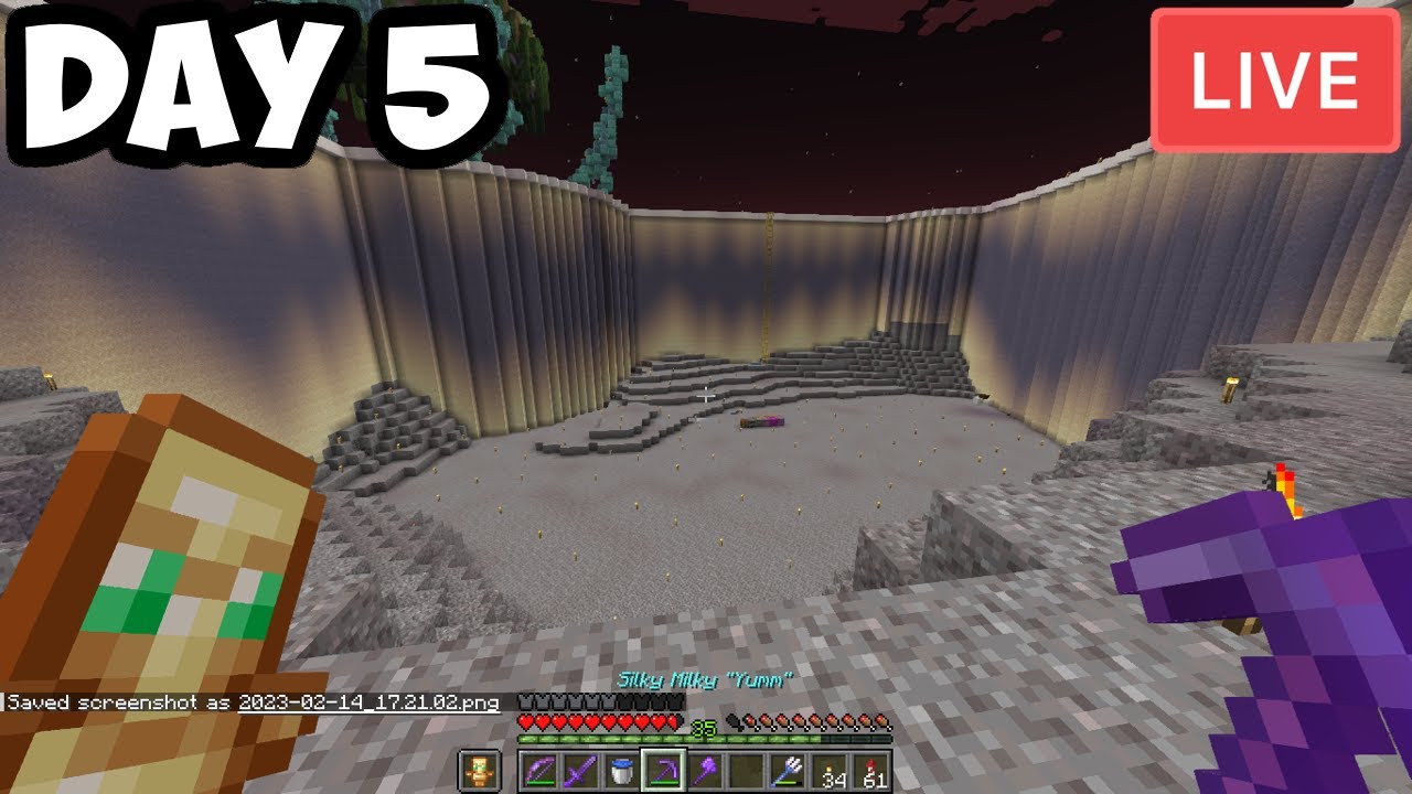 HERE WE GO AGAIN!!!! MINECRAFT MEGA BASE BUILD | DAY 5 - YouTube