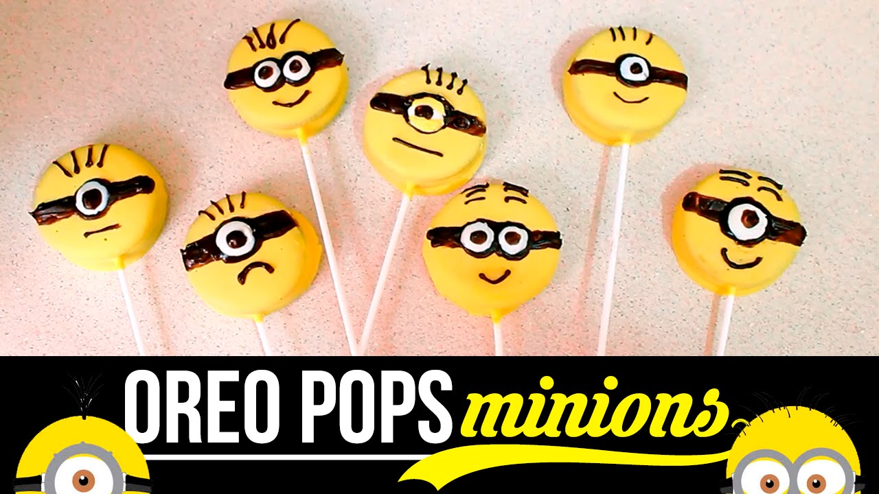 OREO POPS DE MINIONS | HAZ TU PROPIO EJÉRCITO DE MINIONS | PALETAS DE MINIONS ♡