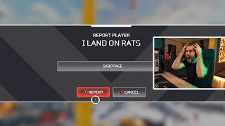 Streamer Reports me for Aimbot, Sabotage, Colluding, Impossible recoil, Smurfing in Apex legends