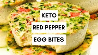 Keto Red Pepper & Spinach Egg White Bites | Easy Keto Meal Prep Breakfast | Copycat Starbucks Recipe by Olivia Wyles-Easy Keto Recipes Made For Real Life 239 views 2 months ago 2 minutes, 12 seconds