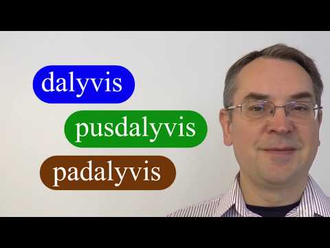 LITHUANIAN LESSON 89 - DALYVIS - Participal