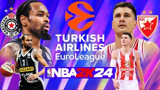 🔴 Kako da igrate EUROLEAGUE u NBA 2K24 !!!