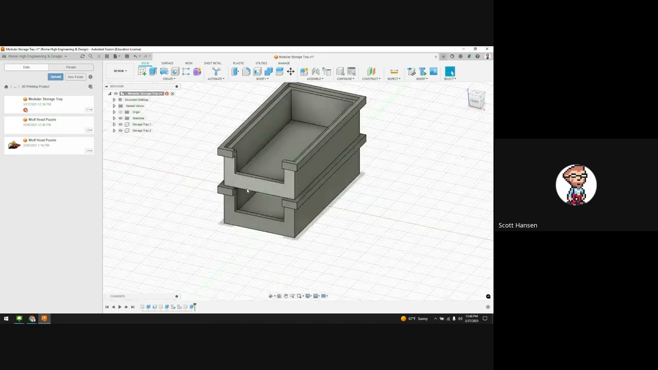 autodesk fusion tackle box Autodesk Fusion Tutorial: Designing Stackable Containers