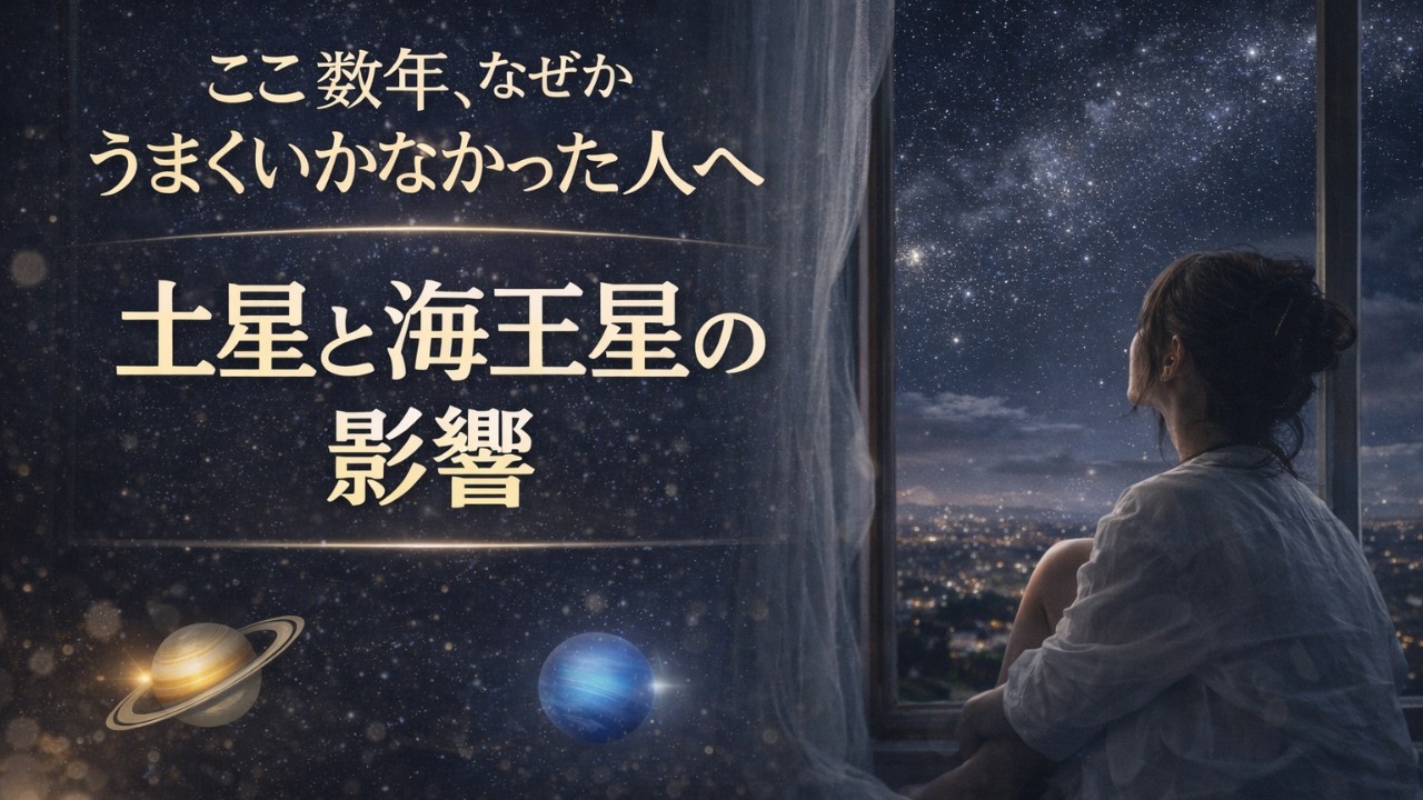 ここ数年、なぜかうまくいかなかった人へ【土星と海王星の影響について】