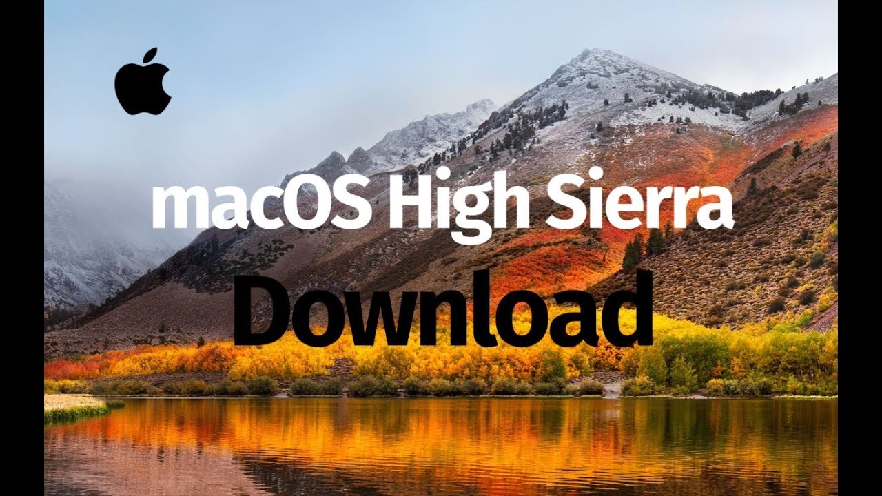 mac os x high sierra download installer app