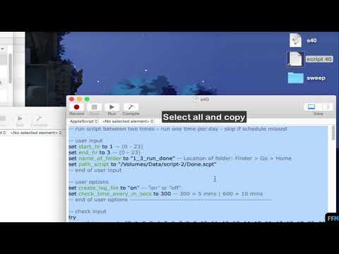Run AppleScript Between Two Times Free on Mac