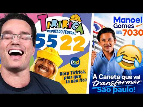 TRY NOT TO CRY! THE FUNNIEST CANDIDATES IN BRAZIL'S ELECTIONS (it got worse) - Peter Reacts