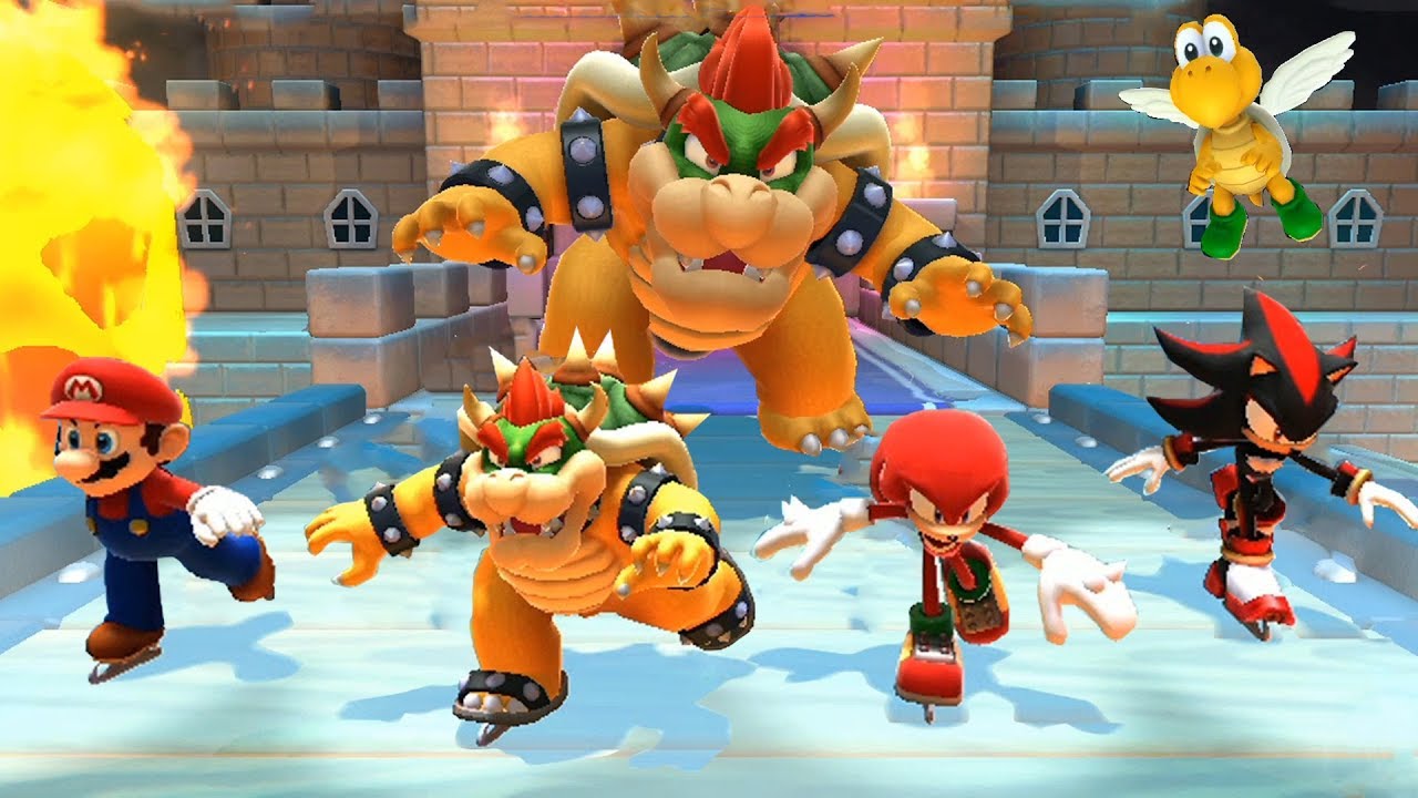 Mario & Sonic at the Sochi 2014 Olympic Winter Games - Figure Skating Singles Mario, Luigi