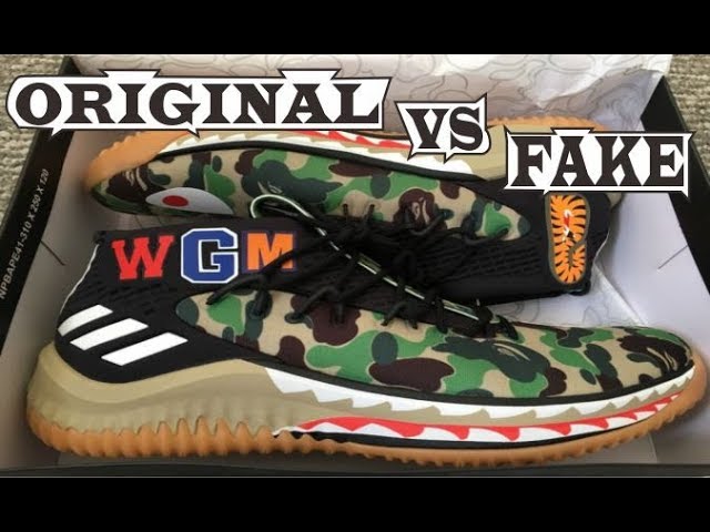 Frontera Quagga preámbulo Adidas DAME 4 BAPE - Green Camo Original & Fake - YouTube