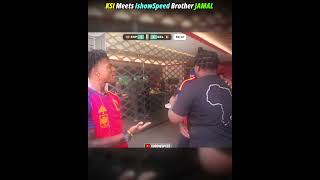 KSI Meets IShowSpeed Brother JAMAL First Time 😱 #ishowspeed #ksi #shorts