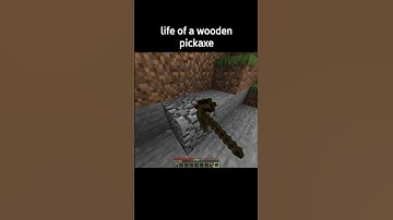 minecraft wooden pickaxe moment