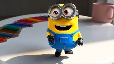 Minion Comes to Life! ✨ Magical 2D Drawing Transforms Into 3D Animation #minions #ai 