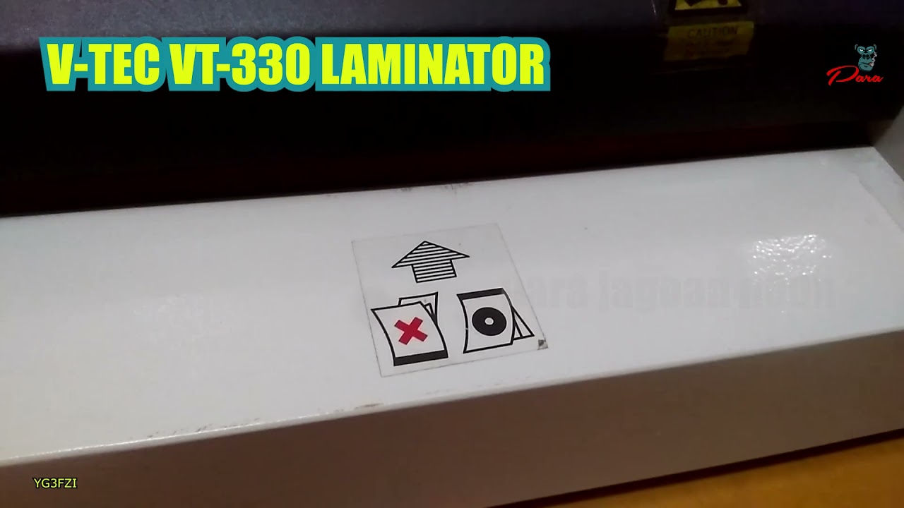 HOW TO LAMINATE CARDS WITH THE V-TEC VT-330 LAMINATOR: FAST WAY TO