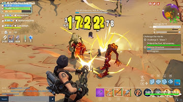 Fortnite - Save The World Horde Bash PL46 challenge 5 - (Fortnite PVE Footage)