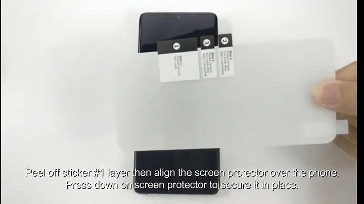 Supershieldz TPU Screen Protector Installation (New 4 guide sticker version)