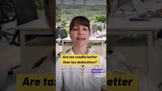 Tax credits vs tax deductions  #taxtips #taxhelp #IRS #unclesam