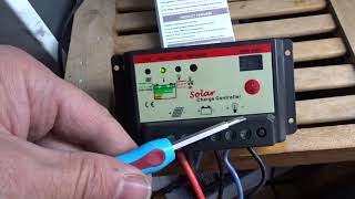 Solar charge Controller Model 2024  20 A. Demo and settings