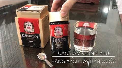 TÁC DỤNG CỦA CAO HỒNG SÂM CHÍNH PHỦ HÀN QUỐC
