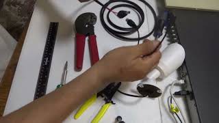 How to make cable for security cameras. This video show you how to make quality camera wire.
