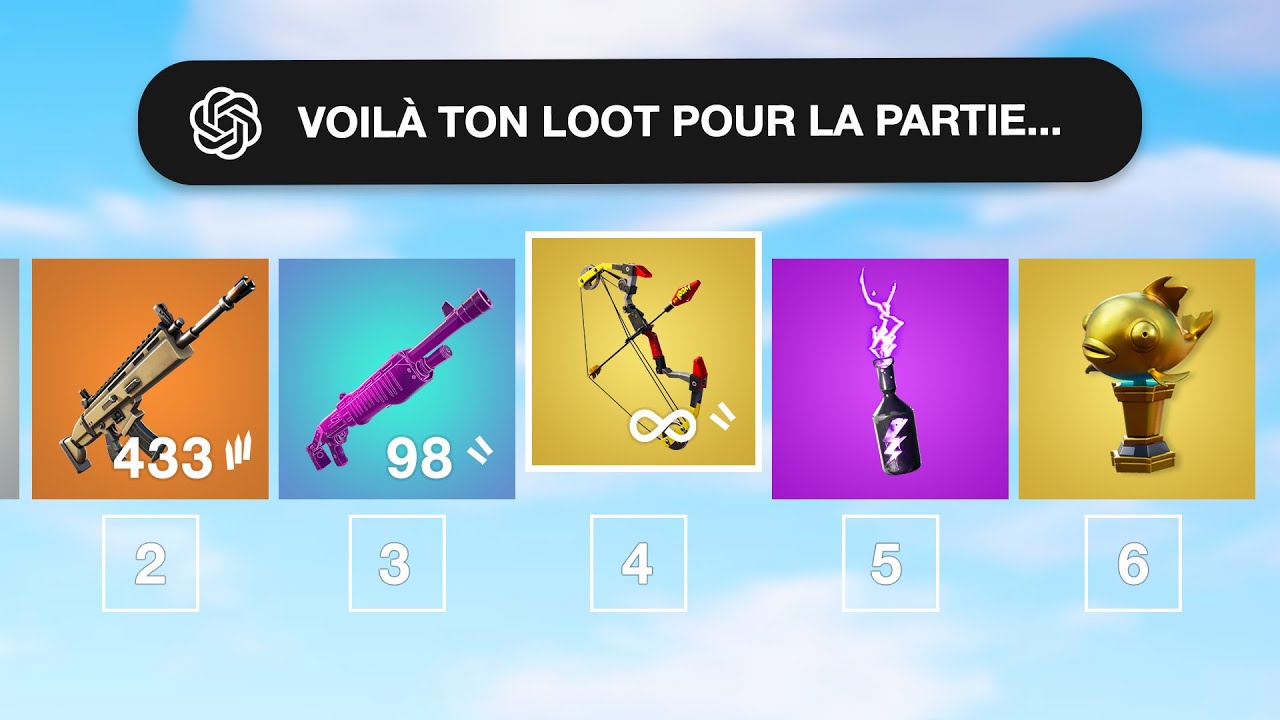 FAIRE TOP 1 avec le STUFF de CHATGPT sur FORTNITE ! 😂