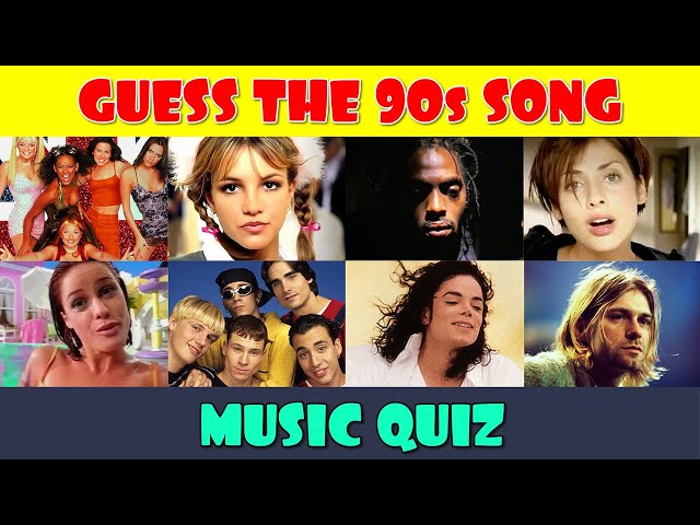 Guess the 90s Song Music Quiz class=