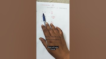 How to convert Decimals into Fractions? #shorts #maths #decimals #fractions #conversion #easy