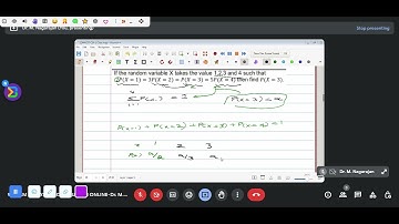Probability: 2𝑃 (𝑋 = 1)= 3𝑃(𝑋 = 2)= 𝑃(𝑋 = 3)= 5𝑃(𝑋 = 4) then find 𝑃(𝑋 = 3)