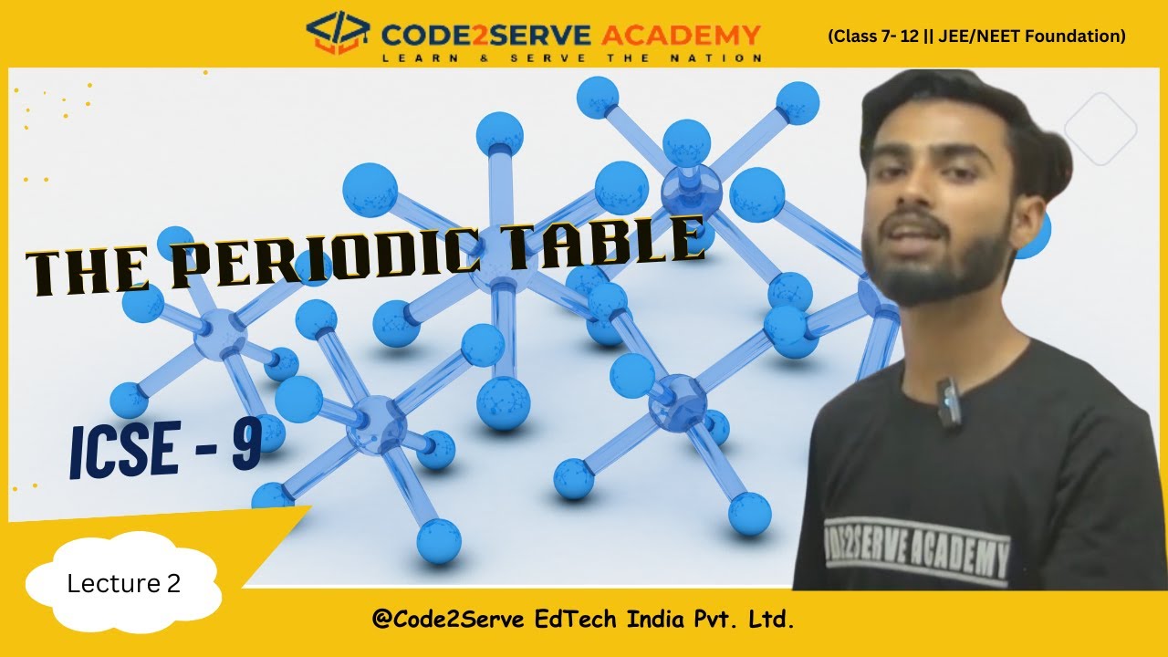 The Periodic Table || Lecture 2|| ICSE 9 || Chemistry || Rahul Sir ...
