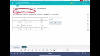 ALEKS: Using the general properties of Gibb’s free energy