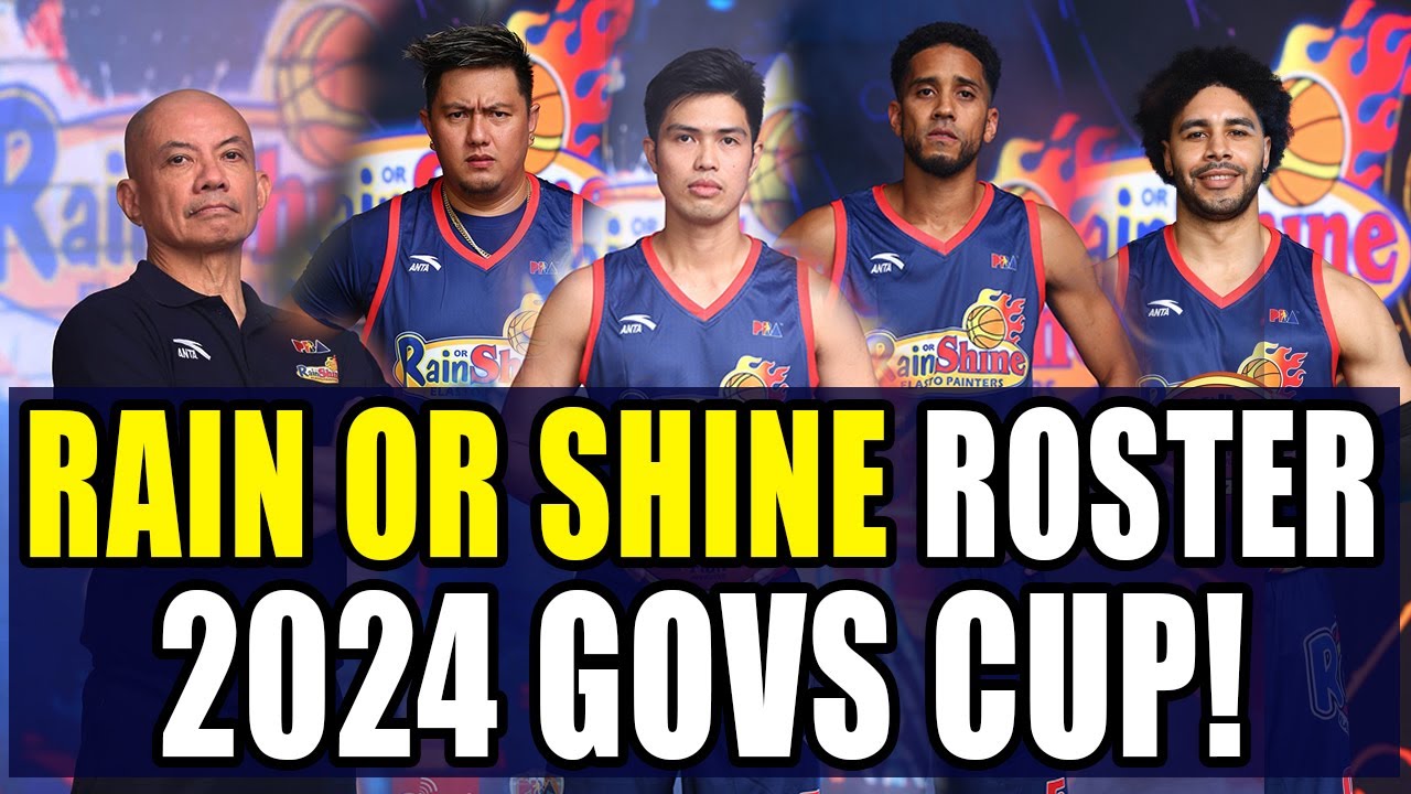 RAIN OR SHINE ELASTO PAINTERS ROSTER LINEUP PBA GOVERNORS' CUP 2024 ...