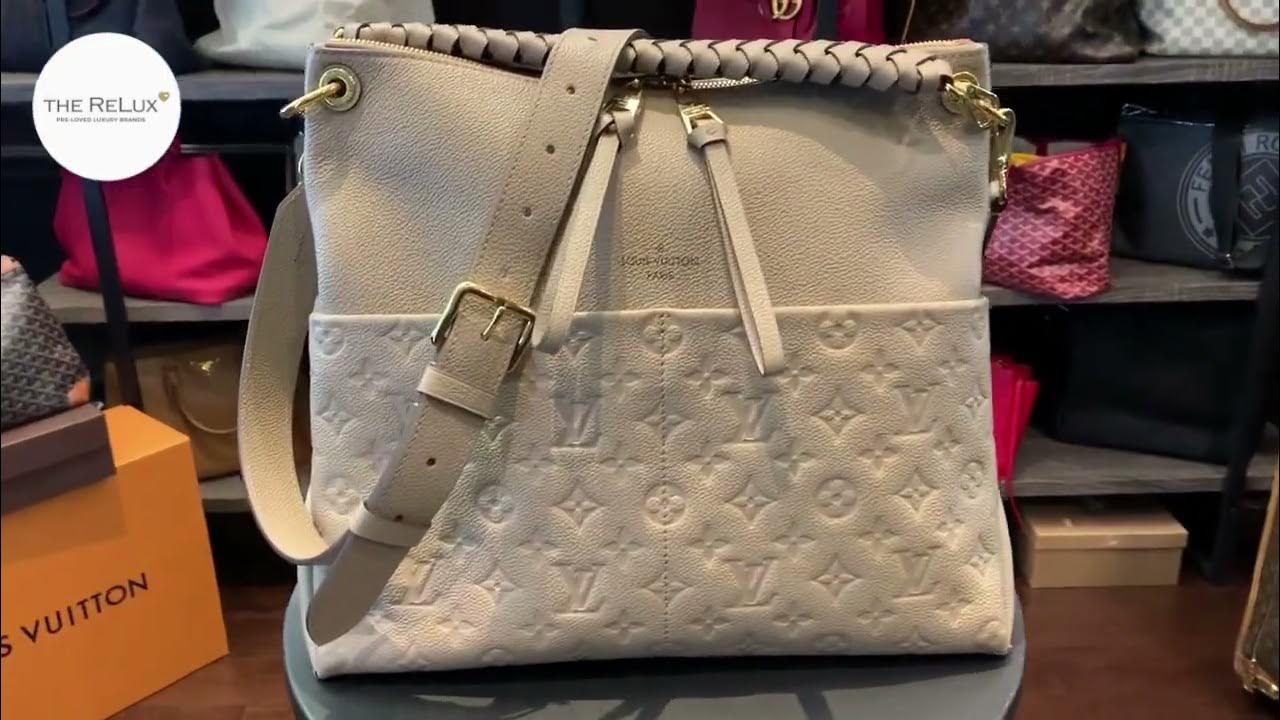 Louis Vuitton Turtledove Monogram Empreinte Leather Maida Hobo Bag – Italy  Station