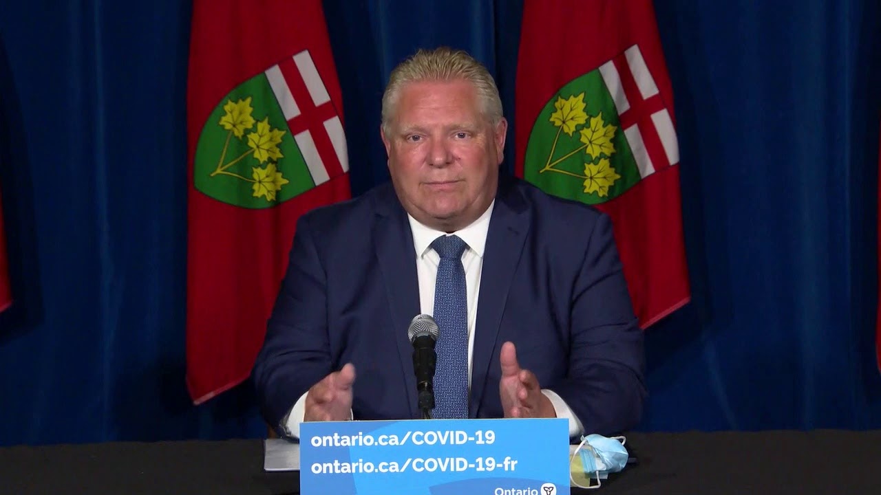 1pm EDT: Premier Doug Ford to make announcement - YouTube