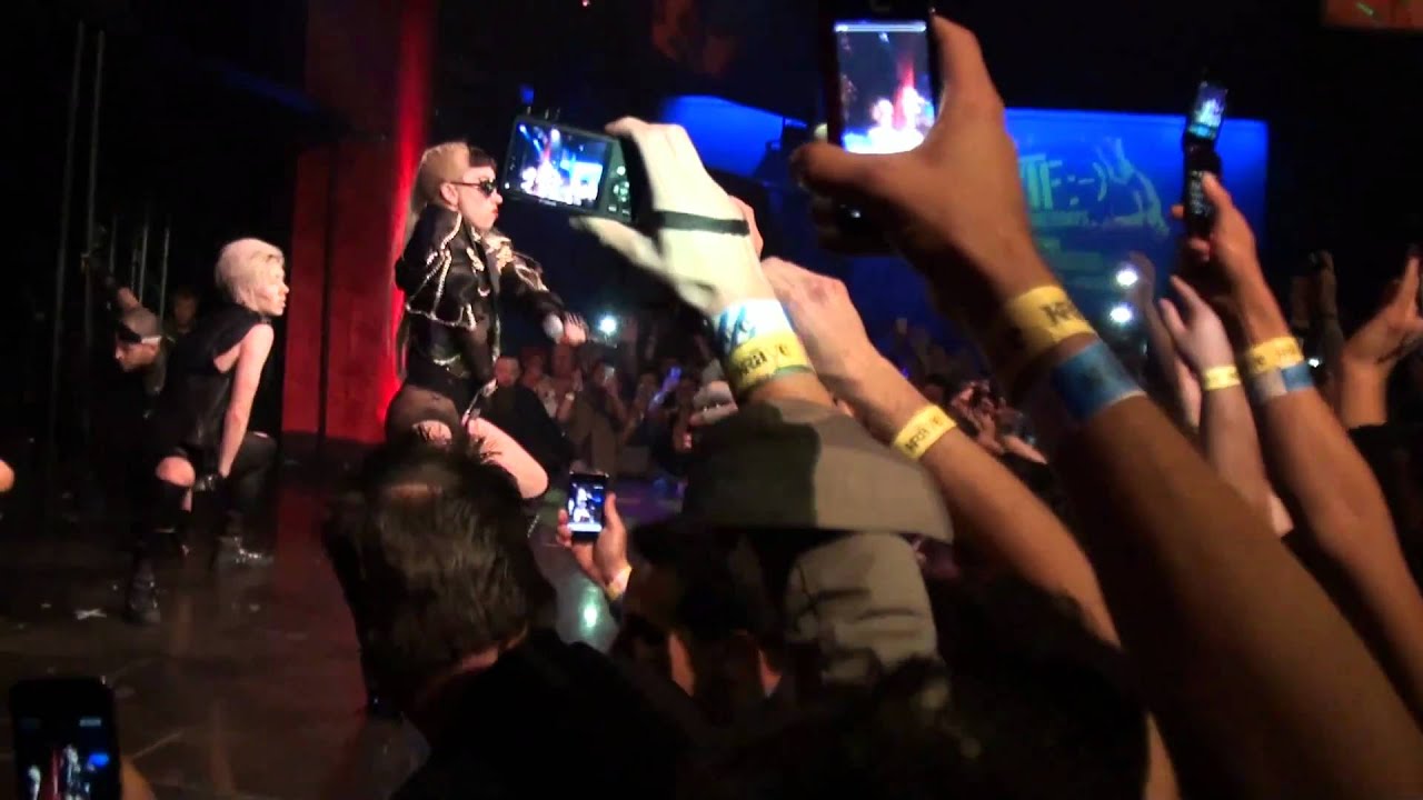 Lady Gaga performing her new Single 'Born This Way' at the KRAVE nightclub