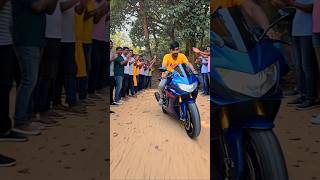 Little Brother's Sports Bike Stunt Amazes Everyone! 😱🏍️