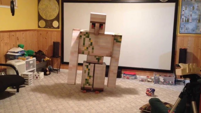 PAPERMAU: Minecraft - The Iron Golem Paper Model - by Oitansensei